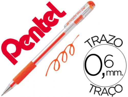 Roller pentel k116 gel grip laranja , Pentel , 45085 , 4902506058751
